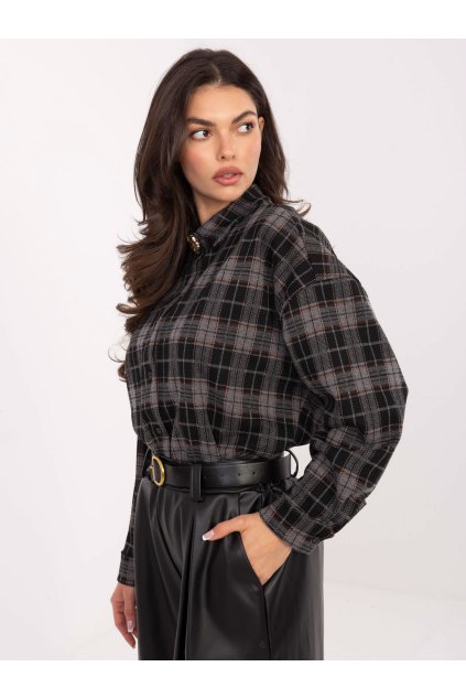Dámske Košeľa farba Čierna kód IT-KS-21638.02 (Farba Čierna, Veľkosť ONE SIZE)