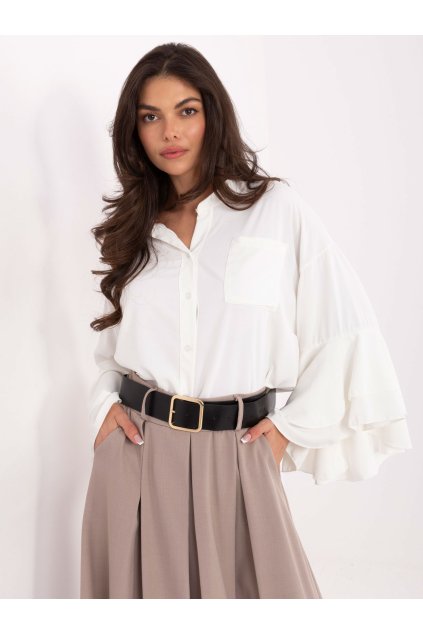 Dámske Košeľa farba Okrová kód MI-KS-3173.49 (Farba Okrová, Veľkosť ONE SIZE)