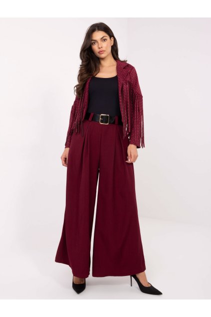 Dámske Nohavice farba Bordová kód IT-SP-19963.09P (Farba Bordová, Veľkosť ONE SIZE)
