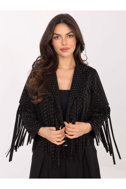 Dámska Bunda farba Čierna kód IT-KR-21698.29P (Farba Čierna, Veľkosť ONE SIZE)