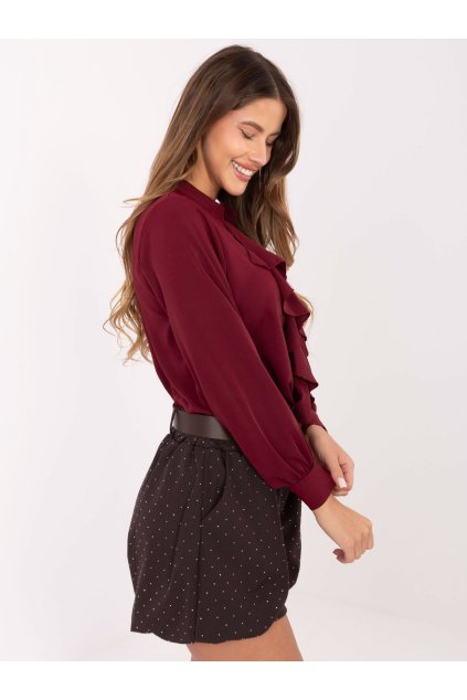 Dámske Šortky farba Tmavo-hnedá kód MI-SN-122408.57 (Farba Tmavo-hnedá, Veľkosť ONE SIZE)