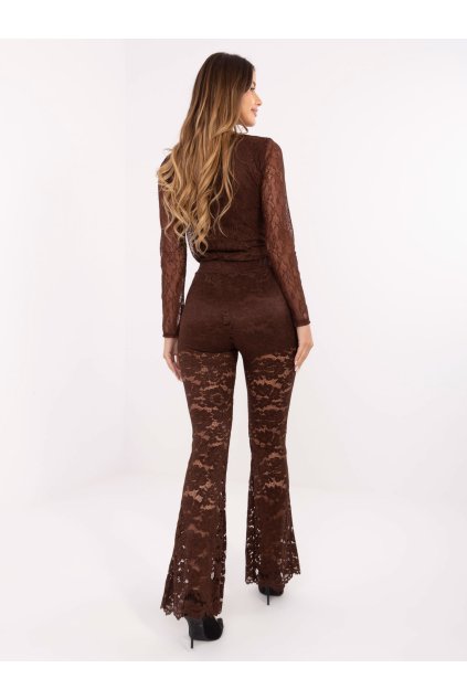 Dámske Nohavice farba Hnedá kód MI-SP-K69-3.21P (Farba Hnedá, Veľkosť ONE SIZE)