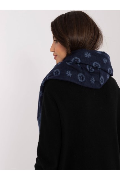Dámsky šál farba granatovo-modrá Fact - naj AT-SZ-1701.61 (Farba Granatovo-modrá, Veľkosť ONE SIZE)