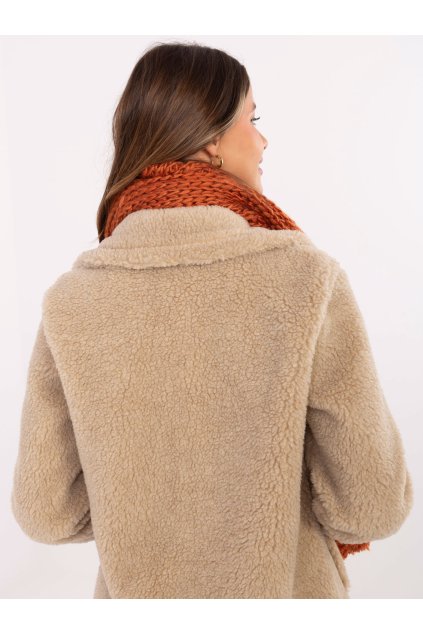 Dámsky šál farba tmavo-pomarančová Fact - naj AT-SZ-S-2203.87 (Farba Tmavo-pomarančová, Veľkosť ONE SIZE)