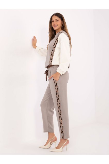 Dámske Komplet farba Tmavo-béžová kód IT-KMPL-9838.27 (Farba Tmavo-béžová, Veľkosť ONE SIZE)