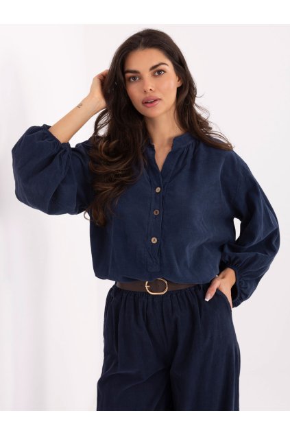 Dámske Košeľa farba Granatovo-modrá kód IT-KS-233607.63 (Farba Granatovo-modrá, Veľkosť ONE SIZE)