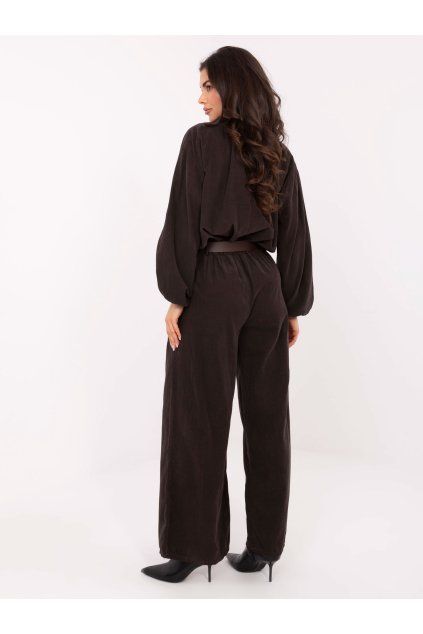 Dámske Nohavice farba Tmavo-hnedá kód IT-SP-25782.73 (Farba Tmavo-hnedá, Veľkosť ONE SIZE)