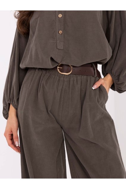 Dámske Nohavice farba Tmavá-khaki kód IT-SP-25782.73 (Farba Tmavá-khaki, Veľkosť ONE SIZE)