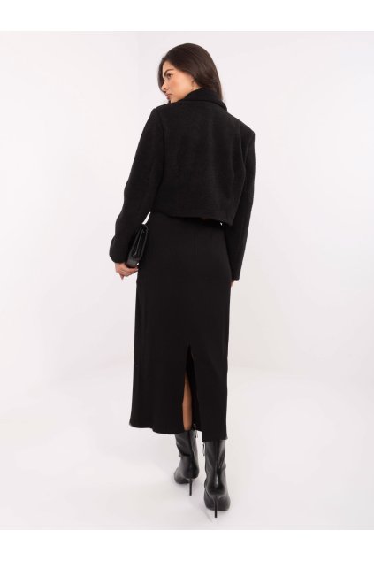 Dámska Bunda farba Čierna kód IT-KR-FL9730.23 (Farba Čierna, Veľkosť S/M)