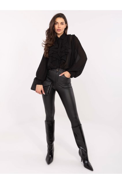Dámske Košeľa farba Čierna kód MI-KS-A2818.09 (Farba Čierna, Veľkosť ONE SIZE)