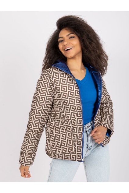 Dámska Bunda farba Modrá kód YP-KR-cx4290.99P (Farba Modrá, Veľkosť 2XL)