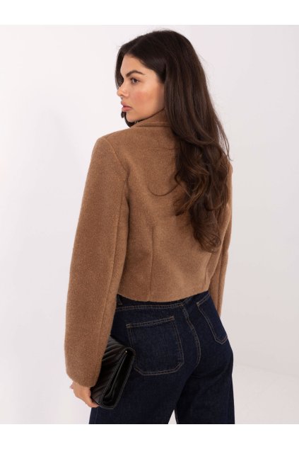 Dámska Bunda farba Hnedá camel kód IT-KR-FL9730.23 (Farba Hnedá camel, Veľkosť S/M)
