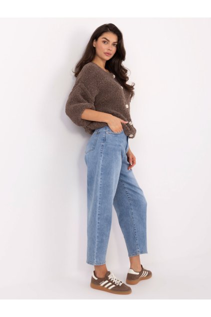 Dámsky sveter farba Tmavo-béžová kód IT-SW-72987.00 (Farba Tmavo-béžová, Veľkosť ONE SIZE)