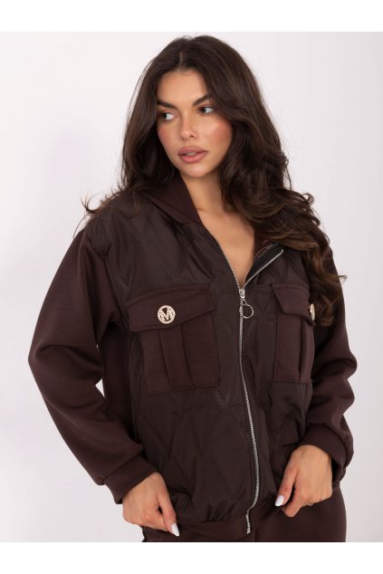 Dámske Komplet farba Tmavo-hnedá kód IT-KMPL-9872.97 (Farba Tmavo-hnedá, Veľkosť ONE SIZE)