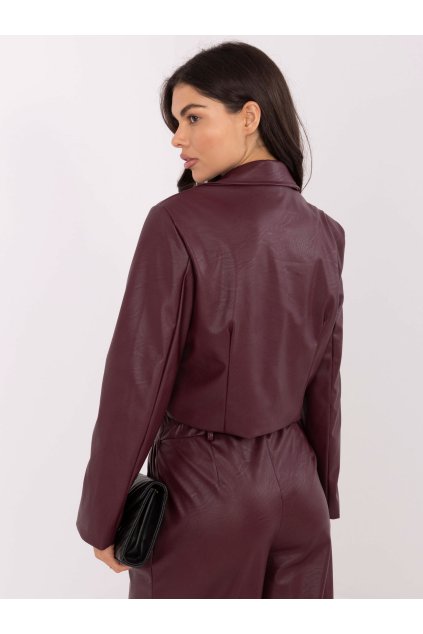 Dámska Bunda farba Bordová kód IT-KR-FL9719.06P (Farba Bordová, Veľkosť ONE SIZE)