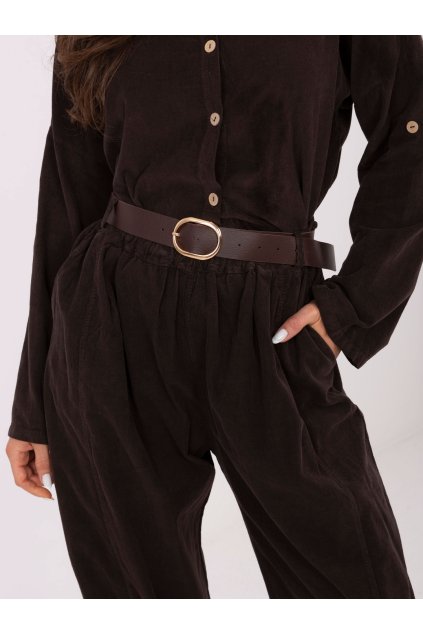 Dámske Nohavice farba Tmavo-hnedá kód IT-SP-258009.83 (Farba Tmavo-hnedá, Veľkosť ONE SIZE)