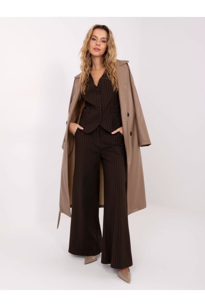 Dámska vesta farba tmavo-hnedá Fact - naj IT-KZ-FL7519.57 (Farba Tmavo-hnedá, Veľkosť S/M)