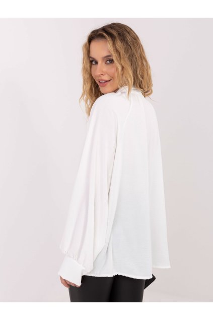 Dámska blúzka formálny štýl biela MI-BZ-272509.07 (Farba Biela, Veľkosť ONE SIZE)