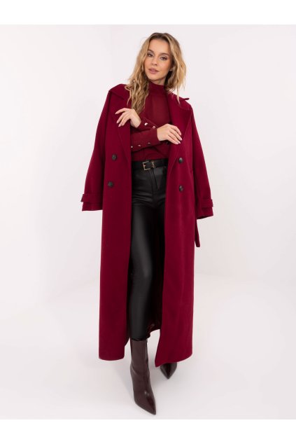 Dámska blúzka s golfom bordová MI-BZ-M776.13 (Farba Bordová, Veľkosť ONE SIZE)