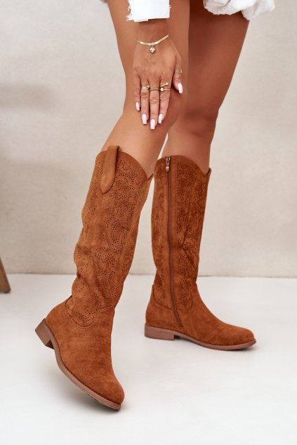 Dámské Kozačky Prodyšné Camel S.Barski HY42-132 (Veľkosť 37)