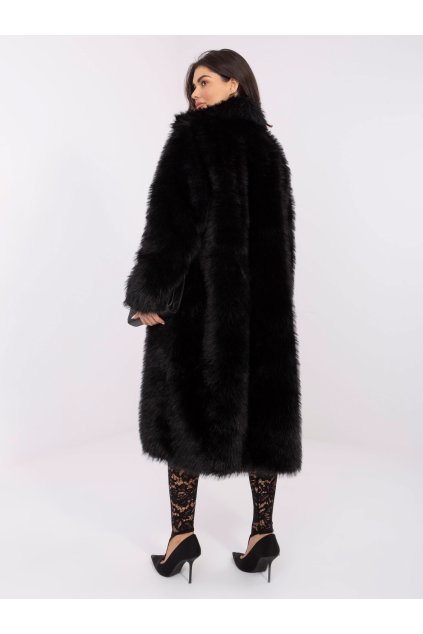 Dámsky kabát farba čierna kód IF-PL-G230132.98P : na temu obdobie Jeseň / zima (Farba Čierna, Veľkosť ONE SIZE)