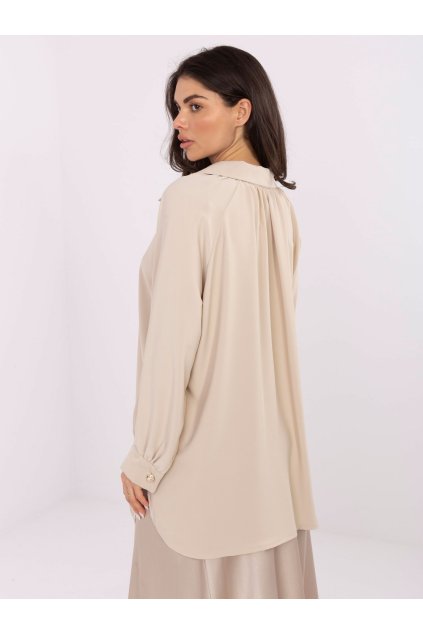 Dámske Košeľa farba Béžová kód IT-KS-29022.25 (Farba Béžová, Veľkosť ONE SIZE)