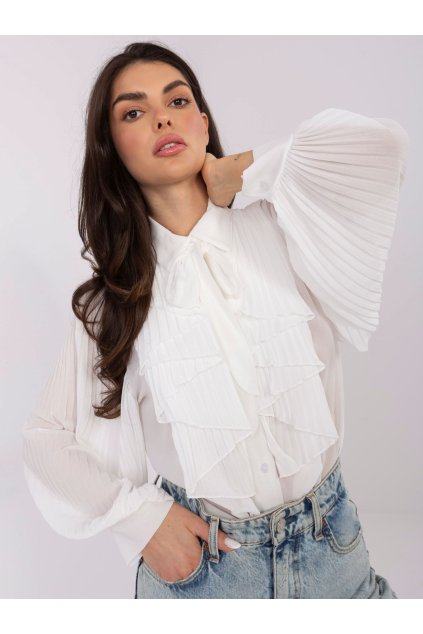Dámske Košeľa farba Biela kód MI-KS-A2818.09 (Farba Biela, Veľkosť ONE SIZE)