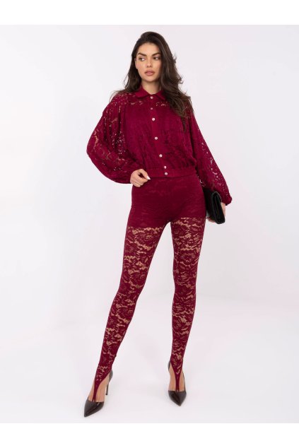 Dámske Košeľa farba Bordová kód MI-KS-C239.78 (Farba Bordová, Veľkosť ONE SIZE)