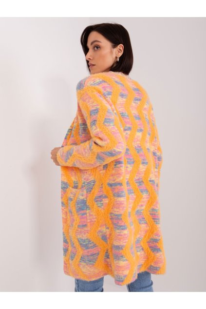 Dámsky sveter farba Pomarančová kód AT-SW-234701.34 (Farba Pomarančová, Veľkosť ONE SIZE)
