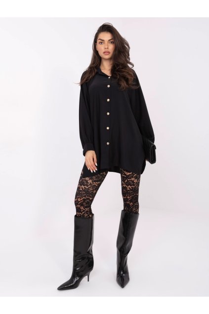 Dámske Košeľa farba Čierna kód IT-KS-29022.25 (Farba Čierna, Veľkosť ONE SIZE)