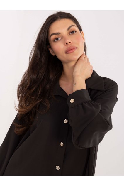 Dámske Košeľa farba Tmavo-hnedá kód IT-KS-29022.25 (Farba Tmavo-hnedá, Veľkosť ONE SIZE)