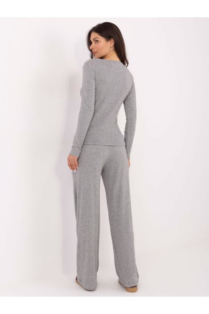 Dámsky sveter farba Sivá kód SM-SW-A1568.79 (Farba Sivá, Veľkosť ONE SIZE)