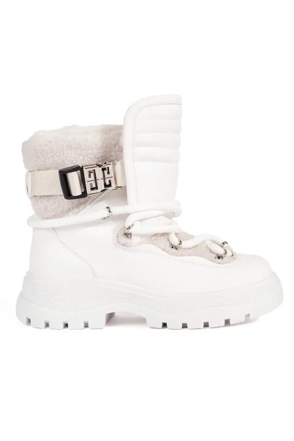 Biele dámske snehule na platforme Seastar kod CCC -1- JJ80P-W (Veľkosť 36)