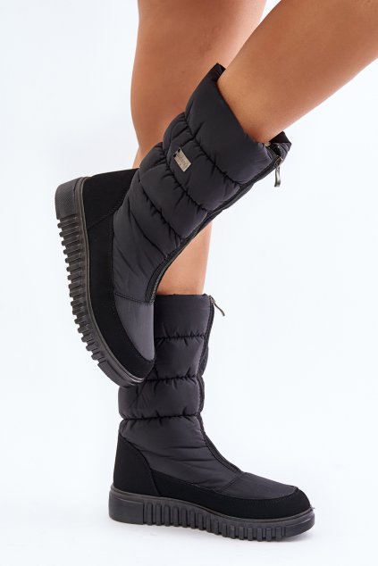 Dámské zateplené sněhule Progress PROGJ-22-136 Černé (Veľkosť 39)