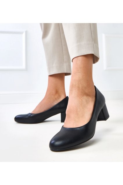 Dámske topánky lodičky čierne kód BL - GM BSD175-1 BLACK 38 - GM (Veľkosť 37)