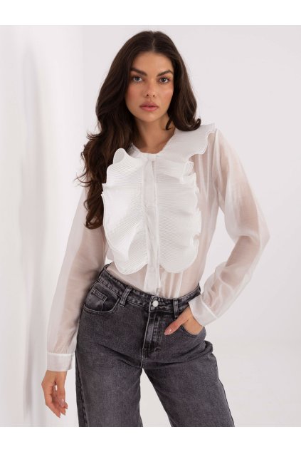 Dámske Košeľa farba Biela kód IT-KS-28990.05P (Farba Biela, Veľkosť ONE SIZE)