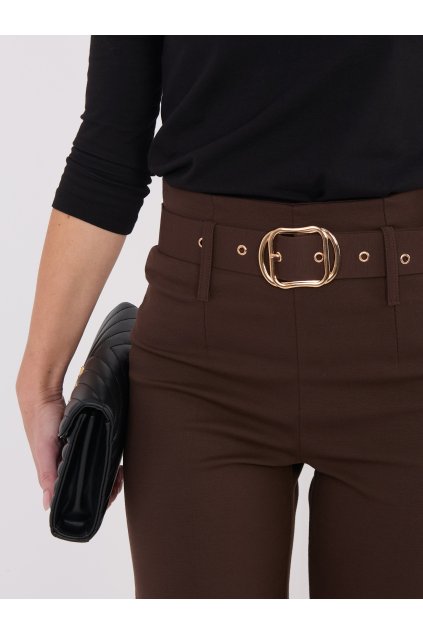Dámske Nohavice farba Hnedá kód IT-SP-FL7371.61 (Farba Hnedá, Veľkosť XL)