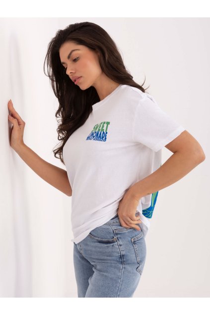 Dámske s podtlačou bielo-žltá D12022AH02645W (Farba Bielo-žltá, Veľkosť L)