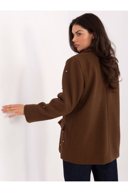 Dámske sako farba Hnedá kód IT-MA-18365.97 (Farba Hnedá, Veľkosť ONE SIZE)