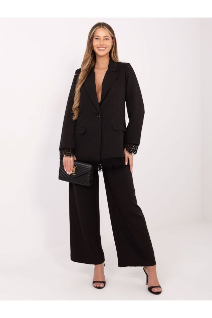 Dámske sako farba Čierna kód IT-MA-FL9916-3.18P (Farba Čierna, Veľkosť ONE SIZE)