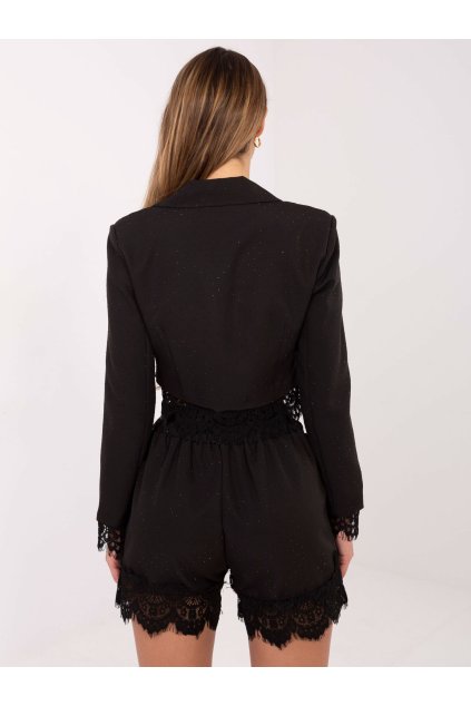 Dámske sako farba Čierna kód IT-MA-FL9972-1.92 (Farba Čierna, Veľkosť ONE SIZE)