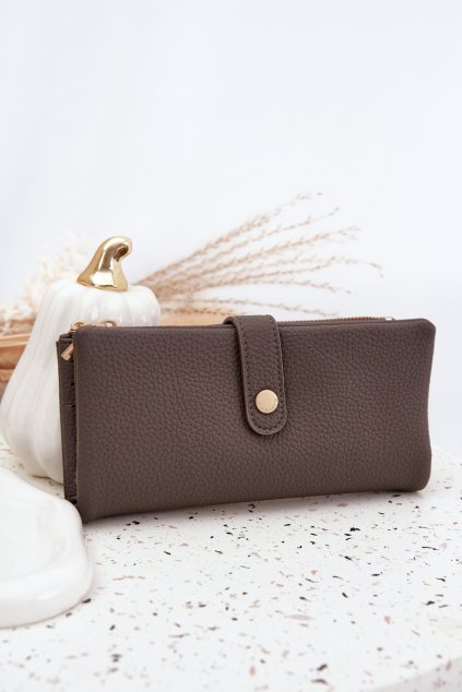 Dámska sivé malá peňaženka kód port.dsf897-2 s.grey / (Veľkosť Uni)