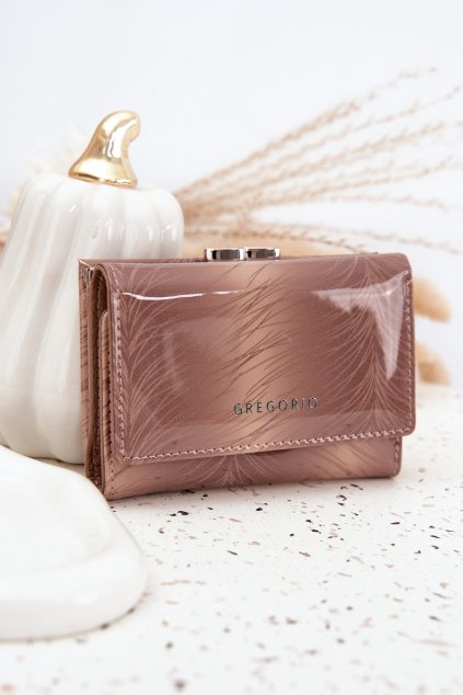 Dámska hnedé malá peňaženka kód port.ff-117 taupe / (Veľkosť Uni)