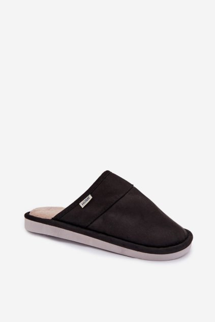 Pánské papuče čierne selomir / MIS255230-0 BLACK (Veľkosť 40.5)