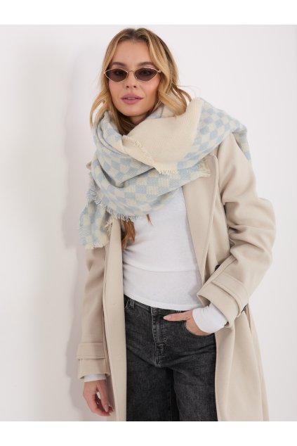 Dámsky šál farba svetlo-modrá Fact - naj AT-SZ-16501.61 (Farba Svetlo-modrá, Veľkosť ONE SIZE)