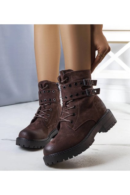 Dámske topánky tenisky hnedé kód K22007A-2 - GM K22007A-2 BROWN 38 - GM (Veľkosť 36)