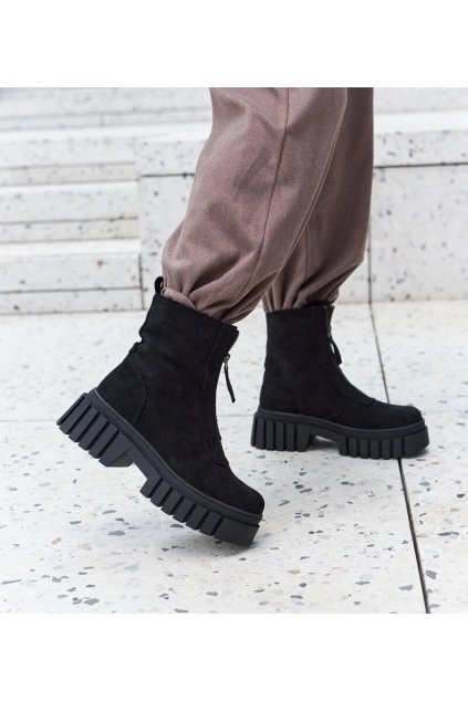 Dámske topánky tenisky čierne kód HX22097-6 - GM HX22097-6 BLACK MICRO 38 - GM (Veľkosť 38)