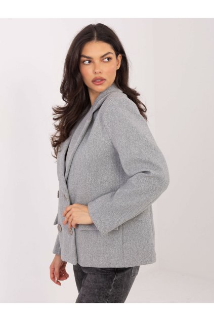 Dámska Bunda farba Sivá kód IT-KR-FL9559.02P (Farba Sivá, Veľkosť ONE SIZE)