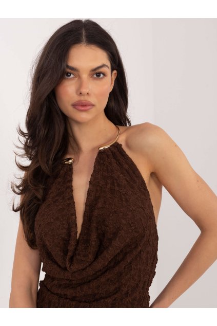Dámsky Top farba hnedá kód IT-TP-9967.01P (Farba Hnedá, Veľkosť ONE SIZE)