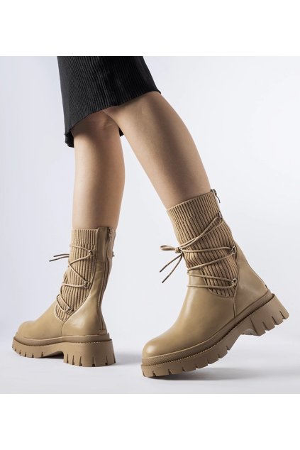 Dámske topánky tenisky hnedé kód DES902P - GM DES902P KHAKI 38 - GM (Veľkosť 38)